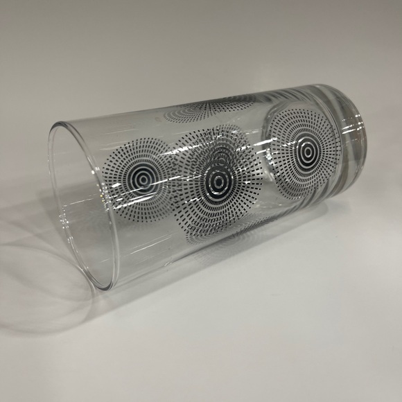 Set of 3 Libbey Royal Norfolk Starburst Atomic Glass Tumblers - 16 oz - Vintage - Picture 5 of 13